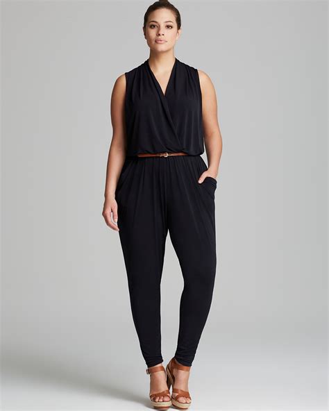 michael kors women jumpsuit|Michael Kors sleeveless belted jumpsuit.